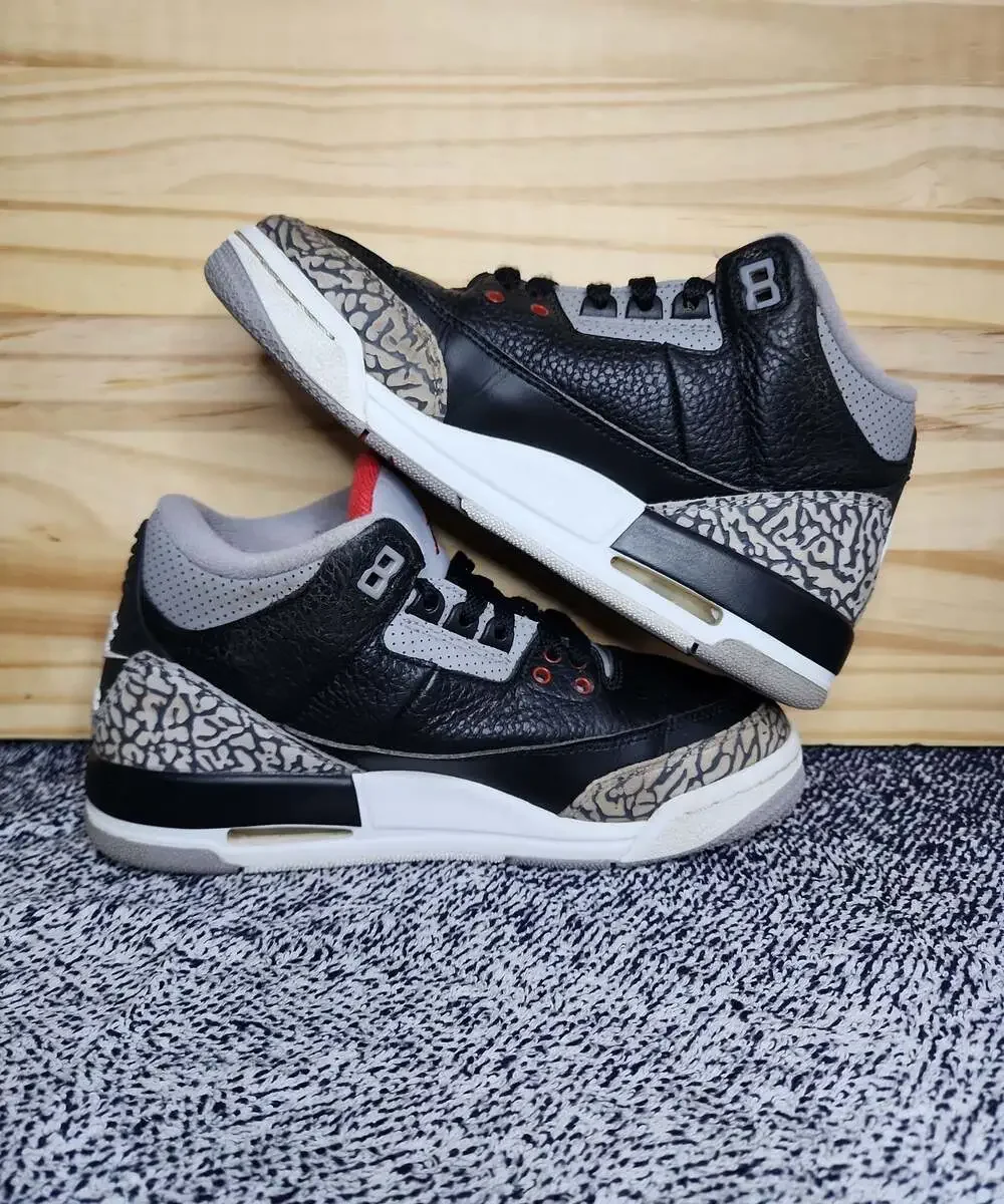 Nike Air Jordan 3 Retro Black Cement 2018, Size 5 Youth